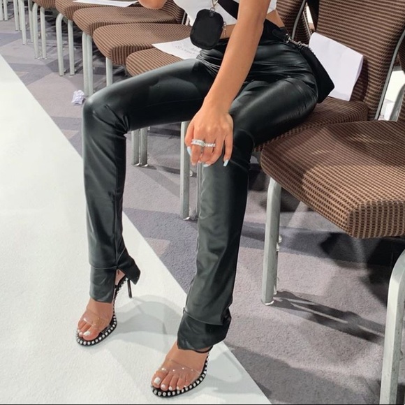 leather pants long